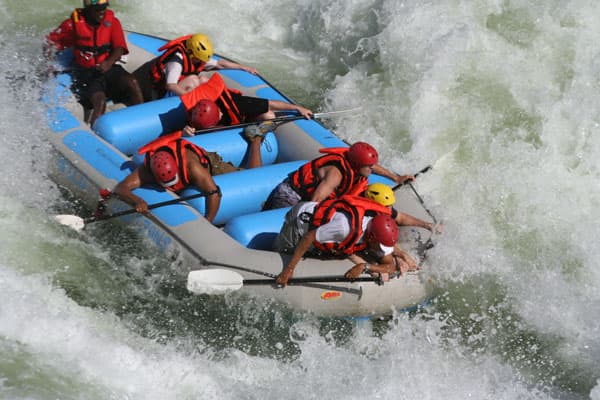 White water rafting on the Zambezi