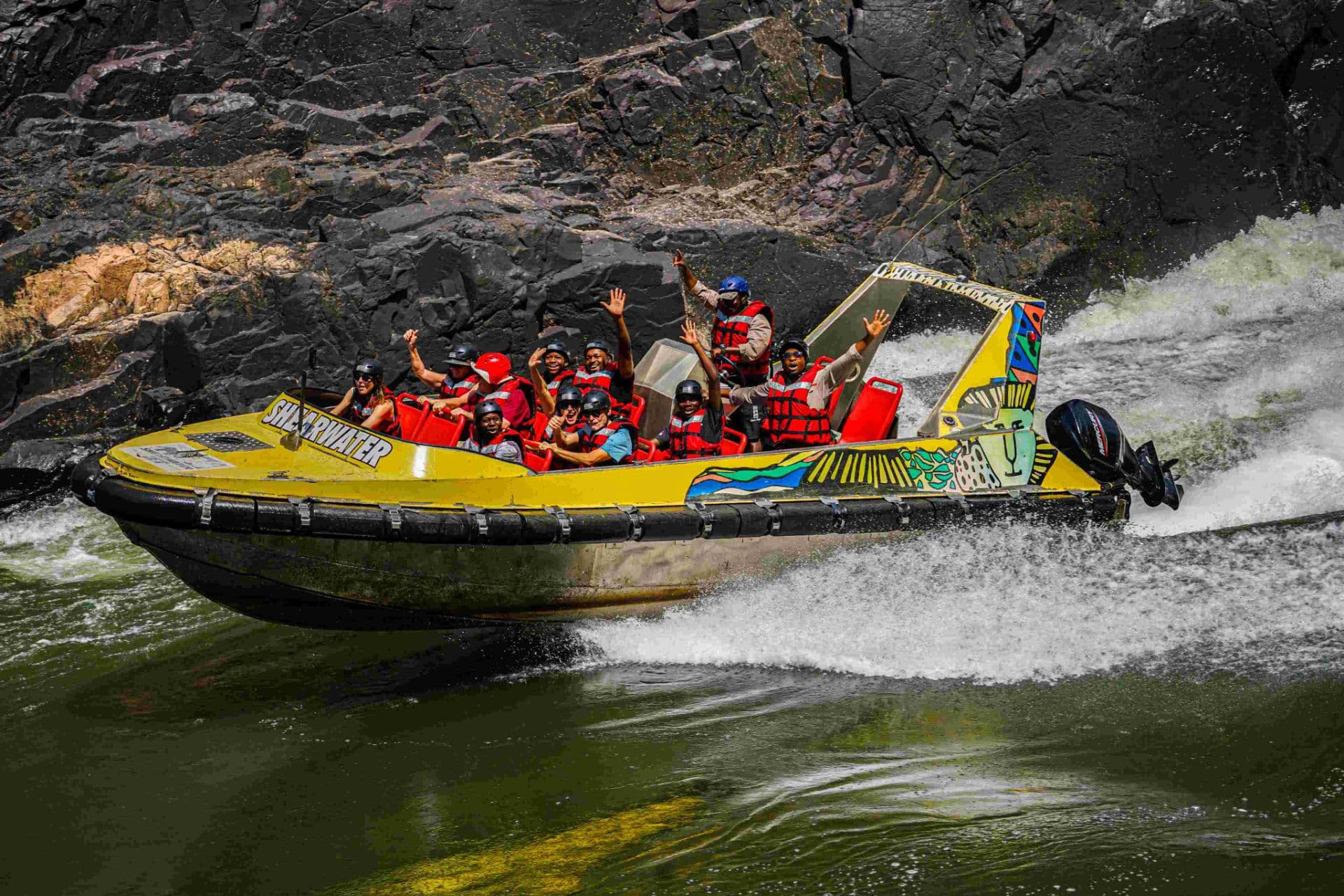 High-Speed Jet Boat on the Zambezi