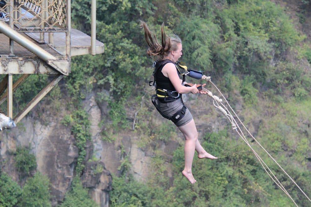 Bungee Jumping off the Victoria Falls Bridge